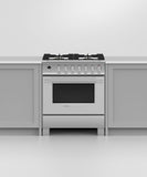 FISHER & PAYKEL OR36SCG6X1 Dual Fuel Range, 36", 5 Burners, Self-cleaning - OR36SCG6X1-KT