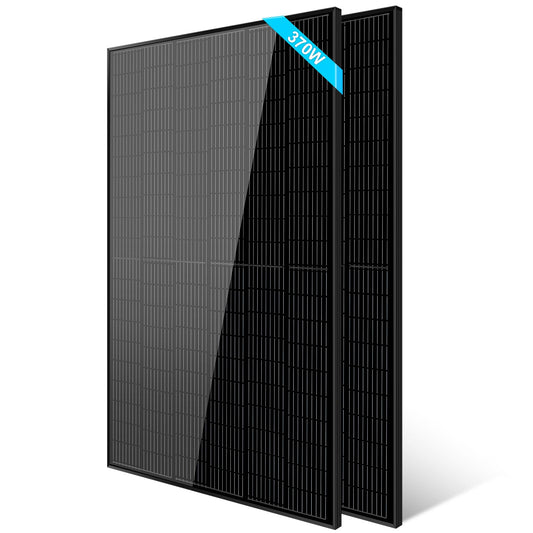 iDeal 370W Mono Black Perc Solar Panel FULL PALLET (32 PANELS)UL 61730 - SG-370WMBx32