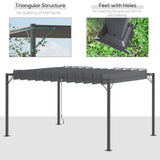 Outsunny 13' x 10' Outdoor Louvered Pergola - 84C-341V01