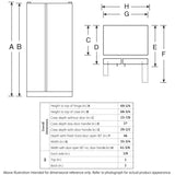 GE APPLIANCES GZS22DGJBB GE® 21.9 Cu. Ft. Counter-Depth Side-By-Side Refrigerator - GZS22DGJBB-KT