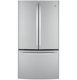 GE APPLIANCES GWE23GYNFS GE® ENERGY STAR® 23.1 Cu. Ft. Counter-Depth Fingerprint Resistant French-Door Refrigerator - GWE23GYNFS-KT