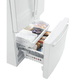 GE APPLIANCES GNE25JGKWW GE® ENERGY STAR® 24.7 Cu. Ft. French-Door Refrigerator - GNE25JGKWW-KT