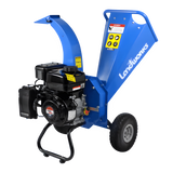 Landworks GUO033 7HP 212CC Gas Engine 3" Max Branch Diameter Wood Chipper and Shredder New