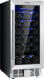 Costway Wine Fridge 2.9 Cu.ft 30-Bottle Stainless Steel with Temperature Memory New - FP10229US-SL