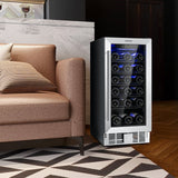 Costway Wine Fridge 2.9 Cu.ft 30-Bottle Stainless Steel with Temperature Memory New - FP10229US-SL