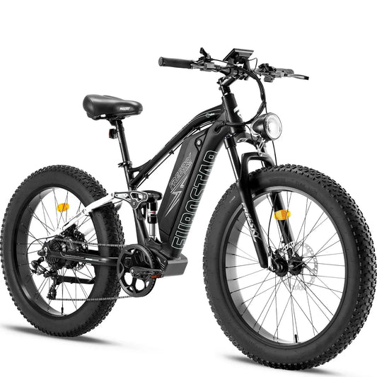 FREESKY Eurostar M-410 1000 w Mountain Ebike 4 Fat Tire Electric Fat Tire Mountain eBike - FREES|MOUNT|RED|0101