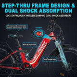 FREESKY Wildcat Pro A-340 1000 w Ready to Ride Step Thru Ebike 4 Electric Fat Tire Mountain eBike - FREES|MOUNT|BLUE|0597