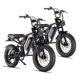 Happyrun Tank G60 Pro 1000W Moped Style Offroad Electric Bike Fat Tire - G60pro