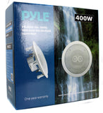 PYLE PWRC82 400W 8" 2 Way Indoor/Outdoor Waterproof Ceiling Speaker (8 Pack) - 110000