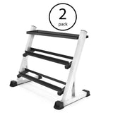 Marcy 3 Tier Free Weight/Dumbbell Storage Rack Stand for Home and Gyms (2 Pack) - 110680