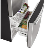 GE APPLIANCES GWE19JYLFS GE® ENERGY STAR® 18.6 Cu. Ft. Counter-Depth French-Door Refrigerator - GWE19JYLFS-KT
