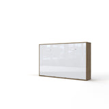 Maxima House Horizontal Murphy Bed INVENTO, European Full Size with mattress - IN-05W - Backyard Provider