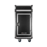 Odyssey FZ1316W 13U Top Slanted 16U Vertical Pro Combo Rack with Casters, Black - 188028