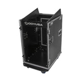 Odyssey FZ1316W 13U Top Slanted 16U Vertical Pro Combo Rack with Casters, Black - 188028