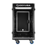Odyssey FZ1316W 13U Top Slanted 16U Vertical Pro Combo Rack with Casters, Black - 188028