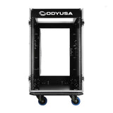 Odyssey FZ1316W 13U Top Slanted 16U Vertical Pro Combo Rack with Casters, Black - 188028