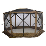 CLAM Quick-Set Escape Sky Camper 11.5 Ft Portable Outdoor Canopy Shelter, Brown - 129889