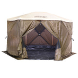 CLAM Quick-Set Escape Sky Camper 11.5 Ft Portable Outdoor Canopy Shelter, Brown - 129889