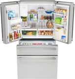 Sharp French 4-Door Counter-Depth Refrigerator with Water Dispenser  - SJG2254FS-KT-