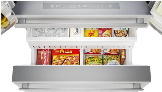 Sharp French 4-Door Counter-Depth Refrigerator with Water Dispenser  - SJG2254FS-KT-