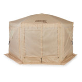 CLAM Quick-Set Pavilion 12.5 x 12.5 Foot Portable Outdoor Canopy Shelter, Tan - 136085