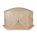 CLAM Quick-Set Pavilion 12.5 x 12.5 Foot Portable Outdoor Canopy Shelter, Tan - 136085