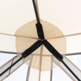 CLAM Quick-Set Pavilion 12.5 x 12.5 Foot Portable Outdoor Canopy Shelter, Tan - 136085