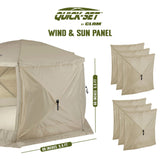CLAM Quick Set Escape Portable Canopy Shelter and 6 Pack of Wind and Sun Panels - 149090