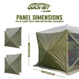 CLAM Quick Set Escape Portable Canopy Shelter with Wind and Sun Panels (4 pack) - 149118