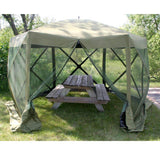 CLAM Quick Set Escape Portable Canopy Shelter with Wind and Sun Panels (4 pack) - 149118