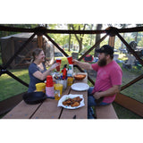 CLAM Quick-Set Escape Sky Screen Canopy Shelter + 6 Pack of Wind and Sun Panels - 149207