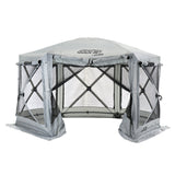 CLAM Quick-Set Pavilion 12.5 x 12.5 Foot Portable Outdoor Canopy Shelter, Gray - 154690