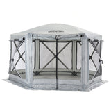 CLAM Quick-Set Pavilion 12.5 x 12.5 Foot Portable Outdoor Canopy Shelter, Gray - 154690