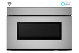 SHARP  24 in. 1.2 cu. ft. 950W Sharp Stainless Steel Smart Easy Wave Open Microwave Drawer Oven - SMD2479JS-KT