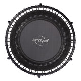 JumpSport 350 Indoor Lightweight 39" Fitness Trampoline, Black with White Frame - 168413