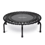 JumpSport 350 Indoor Lightweight 39" Fitness Trampoline, Black with White Frame - 168413