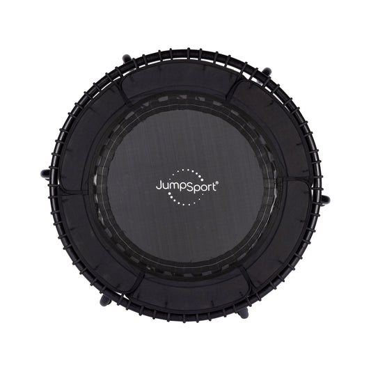 JumpSport 370 Home Gym 39" Heavy Duty Fitness Trampoline with 4-In-1 DVD, Black - 168416