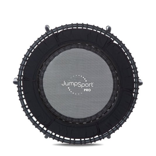 JumpSport 370 PRO Indoor Heavy Duty Lightweight 39 In Fitness Trampoline, Black - 168418