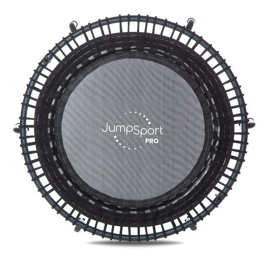 JumpSport 550f PRO Indoor Lightweight 44 Inch Folding Fitness Trampoline, Black - 168419