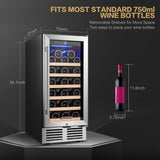 BODEGAcooler 15" 26 Bottles Small Wine Refrigerator