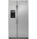 GE APPLIANCES GZS22DSJSS GE® 21.9 Cu. Ft. Counter-Depth Side-By-Side Refrigerator - GZS22DSJSS-KT