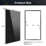iDeal 500W Mono Black Perc Solar Panel Full Pallet (32 Panels) UL 61730 - SG-500WMx32