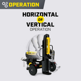 Champion 201091 Pro 40-Ton Log Splitter Horizontal/Vertical Full Beam Gas With Auto Return New - 201091