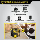 Champion 12000W/15000W Generator Gas 50A Electric Start with CO Shield New - 201160