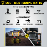 Champion 1850W/2500W Generator Dual Fuel Gas Propane Inverter Low THD CO Shield New - 201183