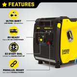 Champion  3500W/4500W Inverter Generator Gas RV and Parallel Ready CO Shield Remote Start New - 201184
