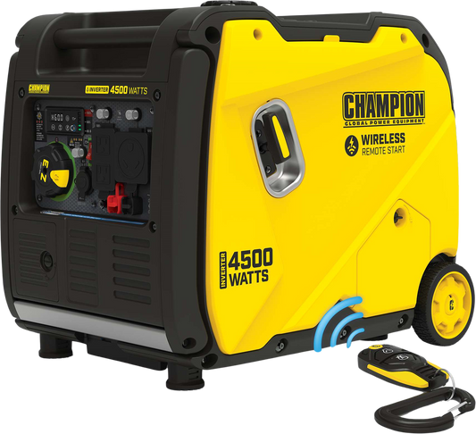 Champion  3500W/4500W Inverter Generator Gas RV and Parallel Ready CO Shield Remote Start New - 201184