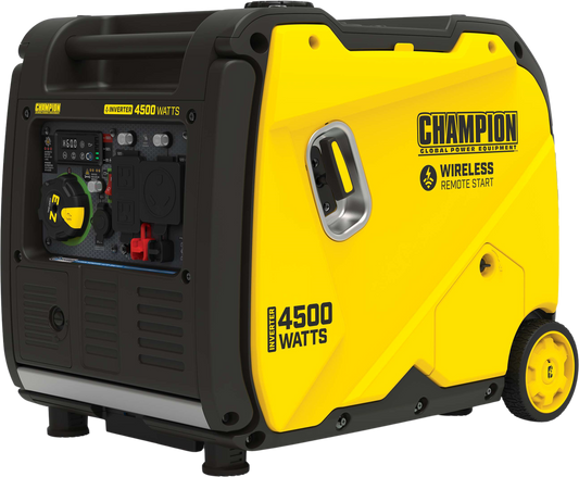 Champion  3500W/4500W Inverter Generator Gas RV and Parallel Ready CO Shield Remote Start New - 201184
