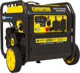 Champion 201185 3500W/4250W Open Frame Inverter Generator Gas RV and Parallel Ready CO Shield Remote Start New