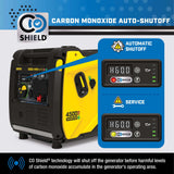 Champion 2001319 3500W/4500W Generator Dual Fuel Inverter Electric Start with CO Shield New - 201319